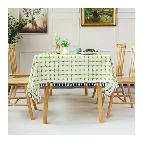 Rechteckige Tischkleidung, grüne Tischdecke 110x170 cm Polyester wiederverwendbares Plaidmuster Tischdecke für Küchen Dinning Tabletop Dekoration Rechteckige Tischkleidung, grüne Tischdecke 110x170 cm Polyester wiederverwendbares Plaidmuster Tischdecke für Küchen Dinning Tabletop Dekoration von NHYHEHMR
