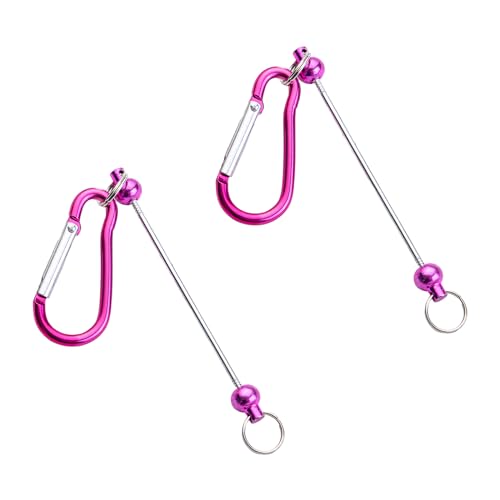 Set von 2 anpassbaren Perlenkarabiner zum Klettern der Rucksackdekoration Praktische Schlüsselbeutel -Bag -Anhaftung Set von 2 anpassbaren Perlenkarabiner zum Klettern der Rucksackdekoration Praktische Schlüsselbeutel -Bag -Anhaftung von NHYHEHMR