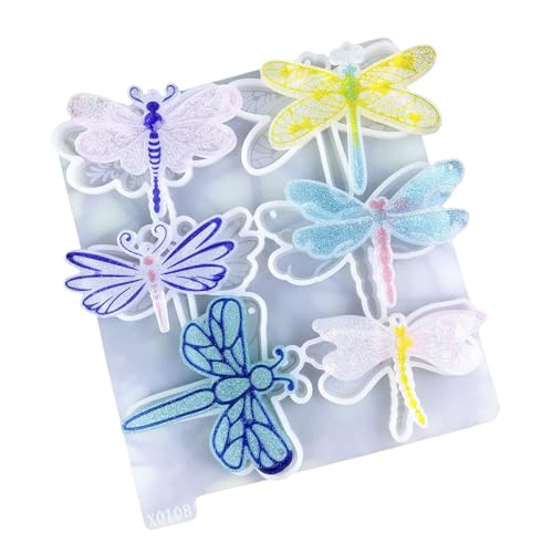 Silikon -Libelle Keyring -Formschimmelleiter Keychain Silikonform für zartes Harzhandwerk und Geschenke Silikon -Libelle Keyring -Formschimmelleiter Keychain Silikonform für zartes Harzhandwerk und Geschenke von NHYHEHMR