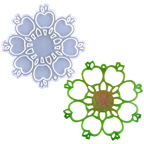 Snowflake Silicone Silicone Pendant Mold Resin Casting Mold for Holiday Craft Supplies Snowflake Keychain Mold von NHYHEHMR