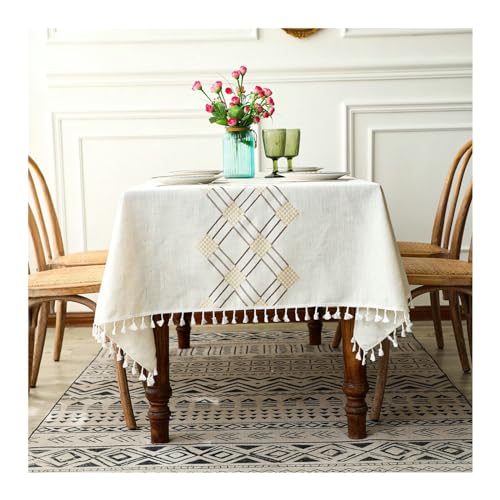 Tischdecke Rechteck, gelbes Tischtuch 140 x 300 cm Polyester wiederverwendbar Tischdecke Rechteck, gelbes Tischtuch 140 x 300 cm Polyester wiederverwendbar von NHYHEHMR
