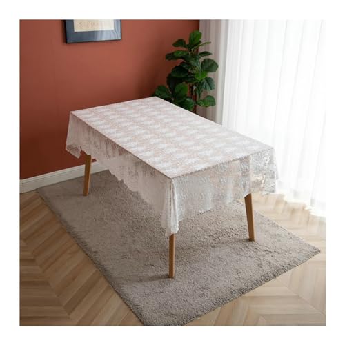Tischkleidung Quadrat, Rechteck weiße Tischdecke 130x260 cm Polyester Hitzebestickung Stickerei Spitze Blume Tischdecke für Küchen -Esstischtischdekoration Tischkleidung Quadrat, Rechteck weiße Tischdecke 130x260 cm Polyester Hitzebestickung Stickerei Spitze Blume Tischdecke für Küchen -Esstischtischdekoration von NHYHEHMR