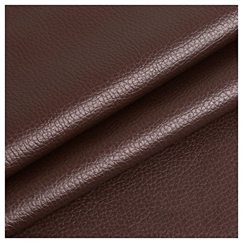 NIANTONG Kunstleder Polsterstoff Meterware 140x100cm, Vinyl Wasserdichtes Ledertuch Kunstleder für Möbel Sofa Stuhl Polster, DIY Basteln, Autositze(Color:Kaffee) von NIANTONG