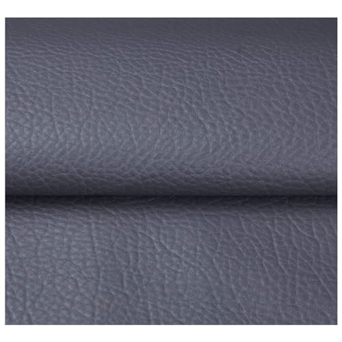 NIANTONG Kunstleder Polsterstoff Meterware Wildleder-Imitat Kaschiert Karo Polsterstoff Möbelstoff Premium Bezugsstoff Zum Polstern Und Beziehen 140cm Breit(Color:Grau) von NIANTONG