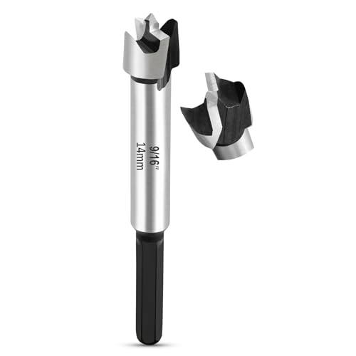 NICAVKIT Professional 14mm Forstnerbohrer für Holz,14mm Forstner bohrer Bit Holz Lochschneider mit Sechskantschaft, Holzbohrer Topfbohrer Kunstbohrer für Holz NICAVKIT Professional 14mm Forstnerbohrer für Holz,14mm Forstner bohrer Bit Holz Lochschneider mit Sechskantschaft, Holzbohrer Topfbohrer Kunstbohrer für Holz von NICAVKIT