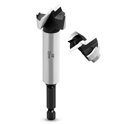 NICAVKIT Professional Forstnerbohrer 22mm für Holz,22mm Forstner bohrer Bit Holz Lochschneider mit Sechskantschaft, Holzbohrer Topfbohrer Kunstbohrer für Holz NICAVKIT Professional Forstnerbohrer 22mm für Holz,22mm Forstner bohrer Bit Holz Lochschneider mit Sechskantschaft, Holzbohrer Topfbohrer Kunstbohrer für Holz von NICAVKIT