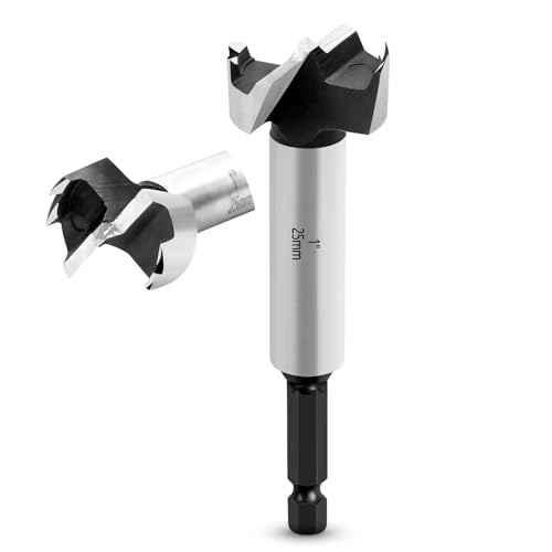 NICAVKIT Professional Forstnerbohrer 25mm für Holz,25mm Forstner bohrer Bit Holz Lochschneider mit Sechskantschaft, Holzbohrer Topfbohrer Kunstbohrer für Holz NICAVKIT Professional Forstnerbohrer 25mm für Holz,25mm Forstner bohrer Bit Holz Lochschneider mit Sechskantschaft, Holzbohrer Topfbohrer Kunstbohrer für Holz von NICAVKIT