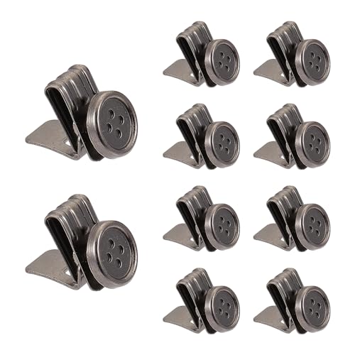 NICENEEDED 10 Stück Hosenträgerknöpfe Beweglich, Keine Endklammern Zum Annähen von Knöpfen, Metall-Clip-Knöpfe Für Hosenträger, Jeans, Hosen, Hüte NICENEEDED 10 Stück Hosenträgerknöpfe Beweglich, Keine Endklammern Zum Annähen von Knöpfen, Metall-Clip-Knöpfe Für Hosenträger, Jeans, Hosen, Hüte von NICENEEDED