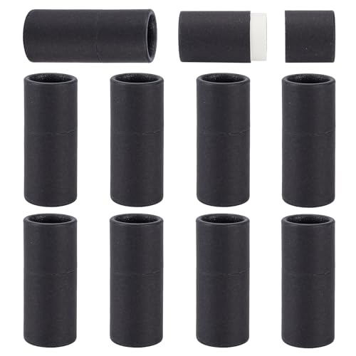 NICENEEDED 10 Stück Schwarze Lippenbalsamtuben Aus Pappe 0.18 Oz Nachfüllbare Lippenstifthülse Aus Papier Für Selbstemachten Liplossbalsam NICENEEDED 10 Stück Schwarze Lippenbalsamtuben Aus Pappe 0.18 Oz Nachfüllbare Lippenstifthülse Aus Papier Für Selbstemachten Liplossbalsam von NICENEEDED