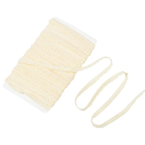 NICENEEDED 10 Yard Kleine Dehnbare Rüschen, Beigefarbener, Plissierter Spitzenbesatz, Mini-Spitzendekoration, Perfekt Für Puppenkleidung, Nähen, Basteln NICENEEDED 10 Yard Kleine Dehnbare Rüschen, Beigefarbener, Plissierter Spitzenbesatz, Mini-Spitzendekoration, Perfekt Für Puppenkleidung, Nähen, Basteln von NICENEEDED