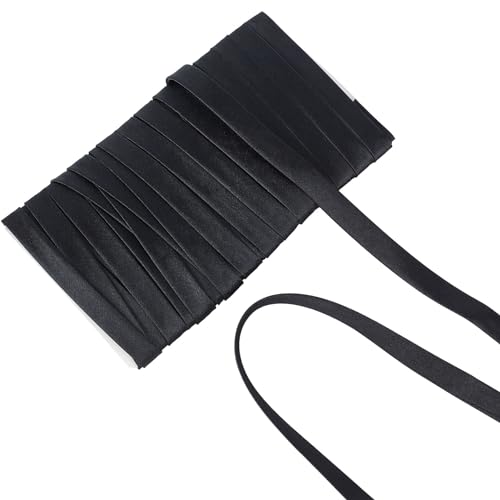 NICENEEDED 10 Yard Satin-Schrägband, Doppelt Gefaltetes Schrägband Aus Satin Mit Bindung, Satinbesätze Aus Polyestergewebe Zum Nähen von Paspeln An Kleidung NICENEEDED 10 Yard Satin-Schrägband, Doppelt Gefaltetes Schrägband Aus Satin Mit Bindung, Satinbesätze Aus Polyestergewebe Zum Nähen von Paspeln An Kleidung von NICENEEDED