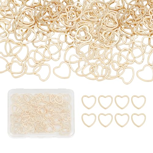 NICENEEDED 100 Stück Herz-Verbindungsringe, 14 Karat Gold gefüllt, offene Rückseite, Lünettenrahmen, Liebesherz-Charm-Anhänger, Perlen-Kreolen für Heimwerker, Kunstharz, Handwerk, Schmuckherstellung NICENEEDED 100 Stück Herz-Verbindungsringe, 14 Karat Gold gefüllt, offene Rückseite, Lünettenrahmen, Liebesherz-Charm-Anhänger, Perlen-Kreolen für Heimwerker, Kunstharz, Handwerk, Schmuckherstellung von NICENEEDED