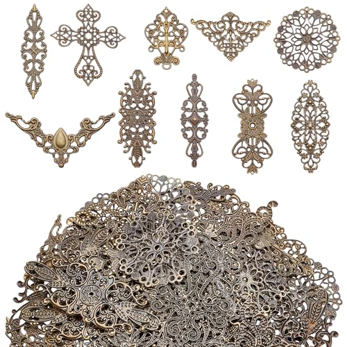NICENEEDED 1O0 Stück Filigrane Verbinder Charms Dekorationszubehör Für DIY Haarnadelketten NICENEEDED 1O0 Stück Filigrane Verbinder Charms Dekorationszubehör Für DIY Haarnadelketten von NICENEEDED