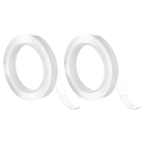 NICENEEDED 2 Stück Transparentes Vorhang Gleitband Übergangsband Für Vorhangschienen 0.5916.4cm X (60) cm Gleitband Für Vorhangringe von NICENEEDED