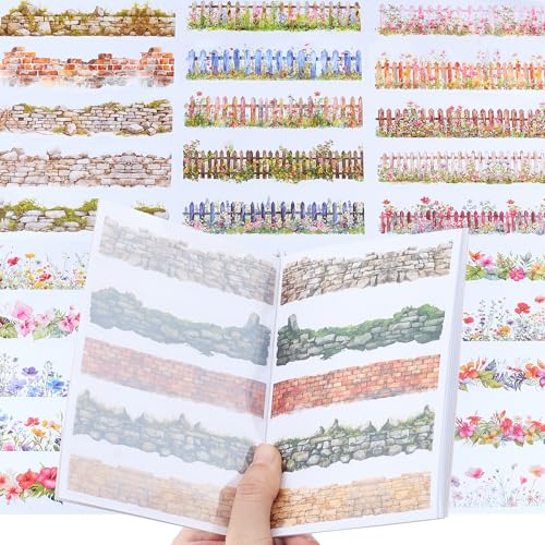 NICENEEDED 20 Blatt Scrapbook Stickerbuch Mit Gartenszene Vorgeschnittene Ästhetische Aufkleber Aus PET Und Washi Blumenzaun Retro Wandcollage Hintergrund Journaling Aufkleber Zur Kartenherstellung NICENEEDED 20 Blatt Scrapbook Stickerbuch Mit Gartenszene Vorgeschnittene Ästhetische Aufkleber Aus PET Und Washi Blumenzaun Retro Wandcollage Hintergrund Journaling Aufkleber Zur Kartenherstellung von NICENEEDED