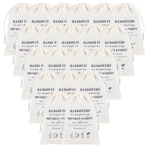 NICENEEDED 20 STÜCK Junggesellinnen Kater Set 4 x 6(1) cm Genesungs Set Für Die Hochzeit (Weinbecher) von NICENEEDED