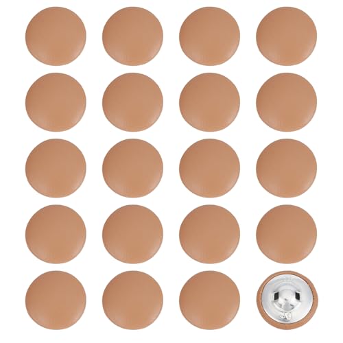NICENEEDED 20 Stück 25 mm Kunstleder-Knöpfe, Khaki-Knöpfe, Ersatz für Kleidung, Anzugknöpfe mit Metallschaft NICENEEDED 20 Stück 25 mm Kunstleder-Knöpfe, Khaki-Knöpfe, Ersatz für Kleidung, Anzugknöpfe mit Metallschaft von NICENEEDED