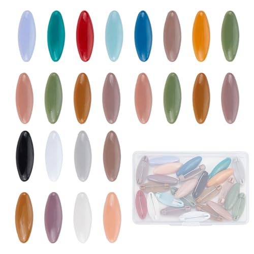 NICENEEDED 24 Stück Sicherheitsnadeln Für Schals, Hijab-Pins-Clip, Bunte Broschen Aus Kunststoff Mit Box, Modische Kunststoffabdeckung, Schals, Sicherheitsclip, Windelnadel NICENEEDED 24 Stück Sicherheitsnadeln Für Schals, Hijab-Pins-Clip, Bunte Broschen Aus Kunststoff Mit Box, Modische Kunststoffabdeckung, Schals, Sicherheitsclip, Windelnadel von NICENEEDED