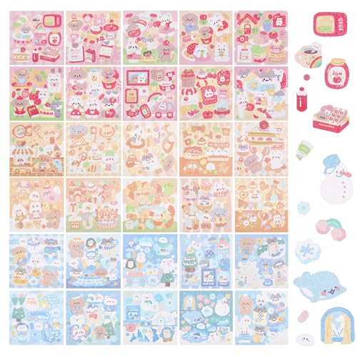 NICENEEDED 30 Blatt Kpop Fotokarten Deko Aufkleber Niedliche Koreanische Cartoon Aufkleber Dekorative Klebeaufkleber Für Scrapbooking Mit Tieren NICENEEDED 30 Blatt Kpop Fotokarten Deko Aufkleber Niedliche Koreanische Cartoon Aufkleber Dekorative Klebeaufkleber Für Scrapbooking Mit Tieren von NICENEEDED