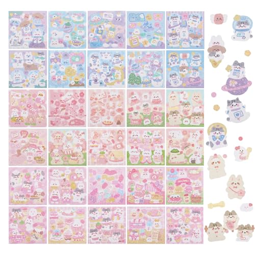 NICENEEDED 30 Blatt Niedliche Dekorative Aufkleber Für Kpop Fotokarten Cartoon Koreanische Aufkleber Tier Scrapbooking Dekor Aufkleber NICENEEDED 30 Blatt Niedliche Dekorative Aufkleber Für Kpop Fotokarten Cartoon Koreanische Aufkleber Tier Scrapbooking Dekor Aufkleber von NICENEEDED