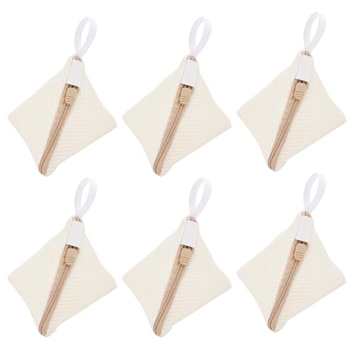 NICENEEDED 6 Stück 4.7" x 4.7" Wäschesäcke Aus Netzstoff Mini Dreiecks Waschbeutel Für Dessous Tragbare Reise Kleidung Trocknen Organisation Tasche Für Bluse Strümpfe von NICENEEDED