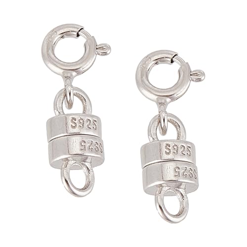 NICENEEDED 925 Sterling Silber Magnetverschlüsse Halskettenverschlüsse Und Verschlüsse Mini Konverter Schmuckverbinder Armbänder Kettenverlängerung NICENEEDED 925 Sterling Silber Magnetverschlüsse Halskettenverschlüsse Und Verschlüsse Mini Konverter Schmuckverbinder Armbänder Kettenverlängerung von NICENEEDED