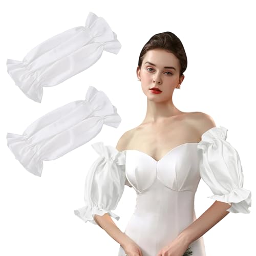 NICENEEDED Abnehmbare Puffärmel Abnehmbarer Brautärmel Für Hochzeitskleid Weiße Satinmanschette Seidig Für Die Hochzeit NICENEEDED Abnehmbare Puffärmel Abnehmbarer Brautärmel Für Hochzeitskleid Weiße Satinmanschette Seidig Für Die Hochzeit von NICENEEDED