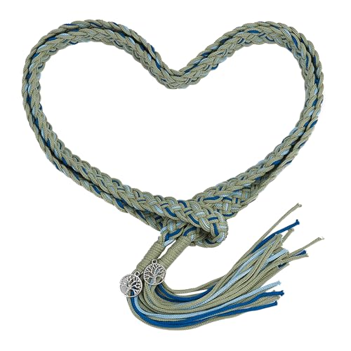 NICENEEDED Hochzeits Handfasting Kordel Mit Anhängern Rustikales Hochzeitslasso Lazos Hochzeitskordel Baumwolle Hochzeit Lasso Seil Traditionelles Keltisches Muster Handfasting Kordel von NICENEEDED