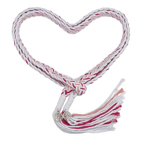 NICENEEDED Hochzeits Handfasting Kordel Purpurrosa Rustikales Hochzeitslasso Lazos Hochzeitskordel Baumwolle Hochzeit Lasso Seil Traditionelles Keltisches Muster Handfasting Kordel von NICENEEDED