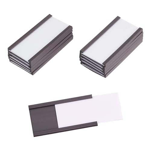 NICENEEDED Magnetische Etikettenhalter mit Magneten, Datenkartenhalter mit transparenten Kunststoffschutzhüllen, Aktenschrank-Etiketten für Metallregale und Regale, 2,5 x 5,1 cm, 30 Stück NICENEEDED Magnetische Etikettenhalter mit Magneten, Datenkartenhalter mit transparenten Kunststoffschutzhüllen, Aktenschrank-Etiketten für Metallregale und Regale, 2,5 x 5,1 cm, 30 Stück von NICENEEDED