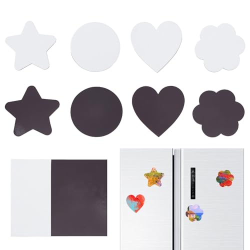 NICENEEDED Magnetische Malleinwand, blanko, magnetische Spind-Leinwände für Kühlschrank, Mini-Leinwand für Kunst, Farben, Handwerk, DIY-Dekoration, 10 Stück von NICENEEDED