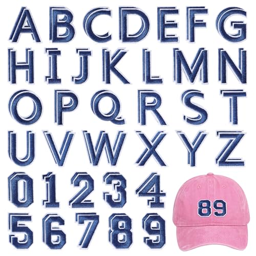 NICEVINYL Aufnäher zum Aufbügeln mit Buchstaben und Zahlen: 72 Stück, marineblau, Alphabet A-Z, Buchstaben zum Aufbügeln für Kleidung, Zahlen 0–9, Applikation, Aufnäher, für Taschen, Rucksäcke, Jacken NICEVINYL Aufnäher zum Aufbügeln mit Buchstaben und Zahlen: 72 Stück, marineblau, Alphabet A-Z, Buchstaben zum Aufbügeln für Kleidung, Zahlen 0–9, Applikation, Aufnäher, für Taschen, Rucksäcke, Jacken von NICEVINYL