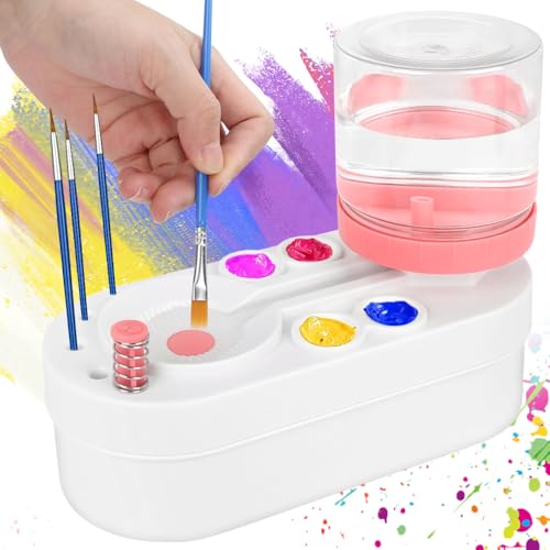 NICEWAT Pinselreiniger, Bürstenspüler mit Fließendem Wasserkreislauf, Künstlerbedarf Bürstenspüler Automatische Pinselspüler, Multifunktionaler Brush Rinser für Acryl, Aquarell & Wasserbasierte Farben NICEWAT Pinselreiniger, Bürstenspüler mit Fließendem Wasserkreislauf, Künstlerbedarf Bürstenspüler Automatische Pinselspüler, Multifunktionaler Brush Rinser für Acryl, Aquarell & Wasserbasierte Farben von NICEWAT