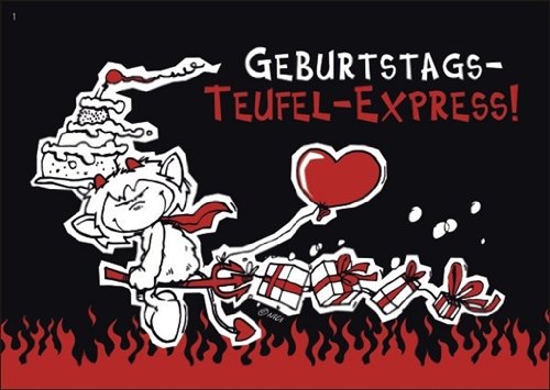 60350 - NICI - Postkarte Geburtstags-Teufel-Express 60350 - NICI - Postkarte Geburtstags-Teufel-Express von NICI