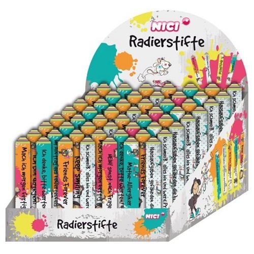 NICI 16554 Radierstift mit coolen Sprüchen - sortiert NICI 16554 Radierstift mit coolen Sprüchen - sortiert von NICI
