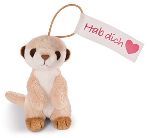 NICI 42781 Anhänger Erdmännchen hab Dich lieb mit elastischer Schlaufe, 11 cm, beige/weiß NICI 42781 Anhänger Erdmännchen hab Dich lieb mit elastischer Schlaufe, 11 cm, beige/weiß von NICI