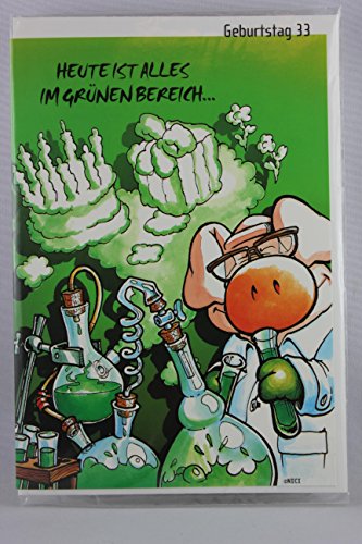 NICI - 65033 - Klappkarte, mit Umschlag, Geburtstag, Schwein, Heute ist alles im grünen Bereich denn du hast Geburtstag!! Herzlichen Glückwunsch! NICI - 65033 - Klappkarte, mit Umschlag, Geburtstag, Schwein, Heute ist alles im grünen Bereich denn du hast Geburtstag!! Herzlichen Glückwunsch! von NICI
