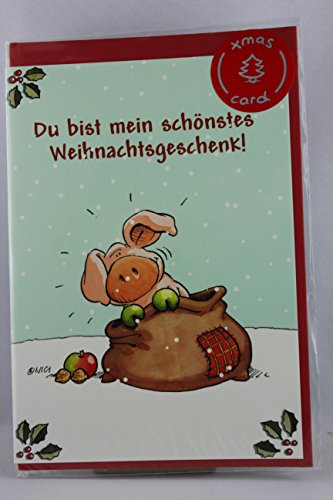 NICI - 65064 - Klappkarte, Weihnachten, Schwein, Du Bist Mein Schönstes ... !, Merry Christmas!, Mit Umschlag, Grün NICI - 65064 - Klappkarte, Weihnachten, Schwein, Du Bist Mein Schönstes ... !, Merry Christmas!, Mit Umschlag, Grün von NICI