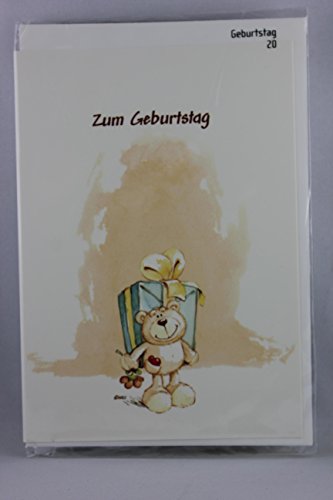 Nici - 65109 - Klappkarte, mit Umschlag, Geburtstag, Bär, Zum Geburtstag ...die allerbesten Wünsche! Nici - 65109 - Klappkarte, mit Umschlag, Geburtstag, Bär, Zum Geburtstag ...die allerbesten Wünsche! von NICI
