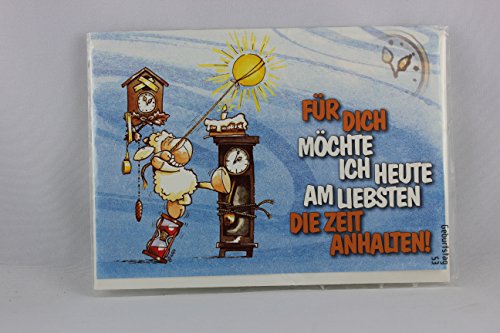 Nici - 65316 - Klappkarte Schaf, Für dich möchte ich heute am liebsten die Zeit anhalten!, mit Umschlag Nici - 65316 - Klappkarte Schaf, Für dich möchte ich heute am liebsten die Zeit anhalten!, mit Umschlag von NICI