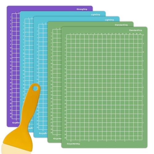 NICKLIN 5 Stück Schneidematte für Cricut Joy Xtra,Ersatzkleber Klebrige Schneidematten 8,5x12 Zoll,Rutschfester Plotter Selbstklebende Cutting Mat zum Basteln für LightGrip,StandardGrip,StrongGrip NICKLIN 5 Stück Schneidematte für Cricut Joy Xtra,Ersatzkleber Klebrige Schneidematten 8,5x12 Zoll,Rutschfester Plotter Selbstklebende Cutting Mat zum Basteln für LightGrip,StandardGrip,StrongGrip von NICKLIN
