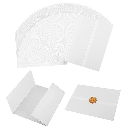 Pergamentumumumhüllen, 12,7 x 17,8 cm, für Einladungen, vorgefaltet, durchscheinend, Pergamentpapier, für Hochzeit, Geburtstag, Einweihungsparty, Babyparty, Einladung, Geschenk, Urlaubskarte, Weiß, 38 Pergamentumumumhüllen, 12,7 x 17,8 cm, für Einladungen, vorgefaltet, durchscheinend, Pergamentpapier, für Hochzeit, Geburtstag, Einweihungsparty, Babyparty, Einladung, Geschenk, Urlaubskarte, Weiß, 38 von NICKLIN