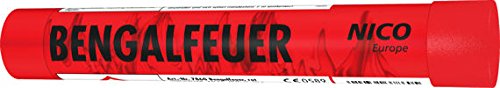 rot, Bengalfeuer KAT F1, intensiv leuchtene Bengalfackel im 5er-Pack. rot, Bengalfeuer KAT F1, intensiv leuchtene Bengalfackel im 5er-Pack. von NICO Europe