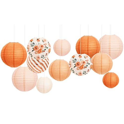 NICROHOME 12 STÜCKE Orange Vintage Hanging Papier Laterne, Party Deko Papierlaterne für Hochzeitszubehör, Abschlussfeier, Babyparty, Geburtstag NICROHOME 12 STÜCKE Orange Vintage Hanging Papier Laterne, Party Deko Papierlaterne für Hochzeitszubehör, Abschlussfeier, Babyparty, Geburtstag von NICROHOME EUR