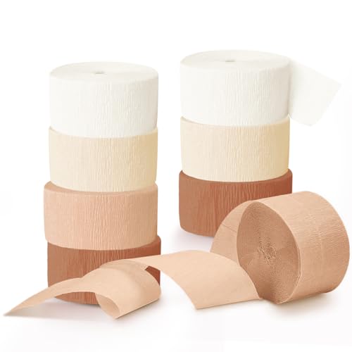NICROHOME 8 Rollen elfenbeinfarbenrosa Krepppapier Luftschlangen für Hochzeitsdeko Vintage, Brautparty, Polterabend, Geburtstag, Geburtstagsdeko, Wedding Decoration NICROHOME 8 Rollen elfenbeinfarbenrosa Krepppapier Luftschlangen für Hochzeitsdeko Vintage, Brautparty, Polterabend, Geburtstag, Geburtstagsdeko, Wedding Decoration von NICROHOME EUR