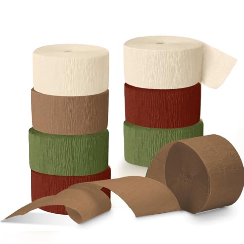 NICROLANDEE Weihnachtsdekoration, 8 Rollen Grün Rot Braune Krepppapier Luftschlangen for Weihnachten Partydeko, Hochzeit Babyparty Geburtstag Creppapier Hänge-Hintergrunddekorationen NICROLANDEE Weihnachtsdekoration, 8 Rollen Grün Rot Braune Krepppapier Luftschlangen for Weihnachten Partydeko, Hochzeit Babyparty Geburtstag Creppapier Hänge-Hintergrunddekorationen von NICROLANDEE