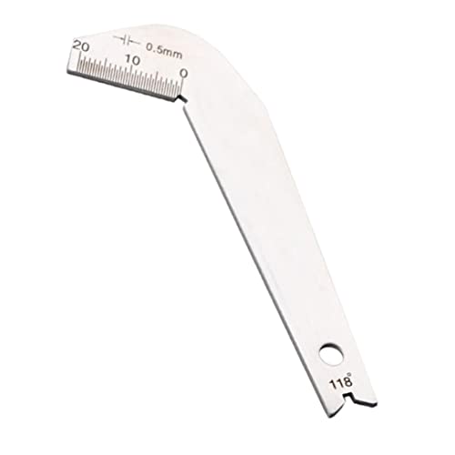 Bit-Muster Bohrer Schablone Edelstahl Bohrer Winkelmesser 118 Grad Winkel Messwerkzeug Lehren Bohrer Bits Schleifen Messgerät Bit-Muster Bohrer Schablone Edelstahl Bohrer Winkelmesser 118 Grad Winkel Messwerkzeug Lehren Bohrer Bits Schleifen Messgerät von NIDONE