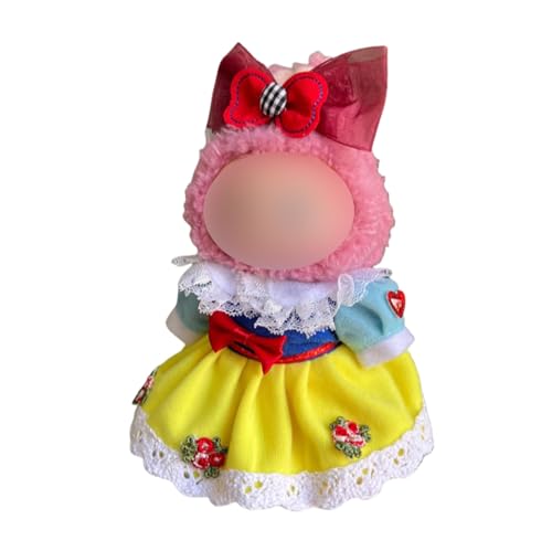 Kleid für Labubu-Kleidung, Outfit für Labubu-Puppen, Kleidungsset, Zubehör, kompatibel mit 17 cm Labubu-Puppen-Serie (StyleA) von NIEBYI