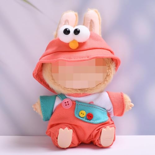 Kleidung für 17 cm große Puppe, niedlicher Hut & Outfit-Set für Puppen, entzückendes Verkleidungszubehör für Puppe (roter Vogel) von NIEBYI