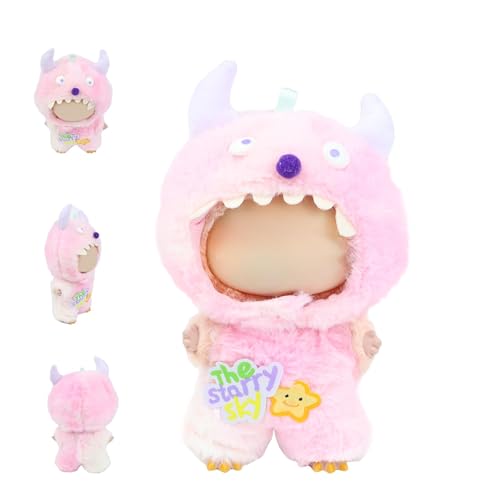 Kleidung für L-Bu Puppe, 17 cm, Zubehör, Anzug, niedliche Kleidung für Puppen, Verkleidung, Monster-Stil, Rosa Kleidung für L-Bu Puppe, 17 cm, Zubehör, Anzug, niedliche Kleidung für Puppen, Verkleidung, Monster-Stil, Rosa von NIEBYI